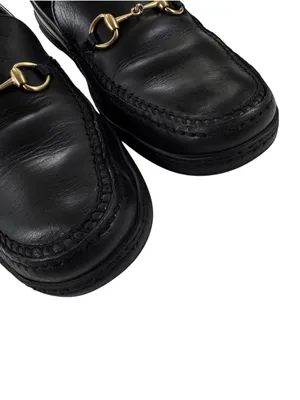 Gucci Horsebit Driving Loafers Black Leather Fits Mens US 8 Womens 9.5 thumbnail 8