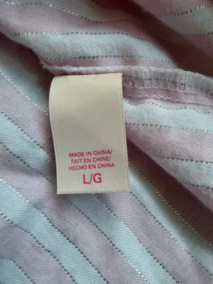 Victoria’s Secret Pink Striped Button Up Shirt Size L Pajama Lounge Top thumbnail 6