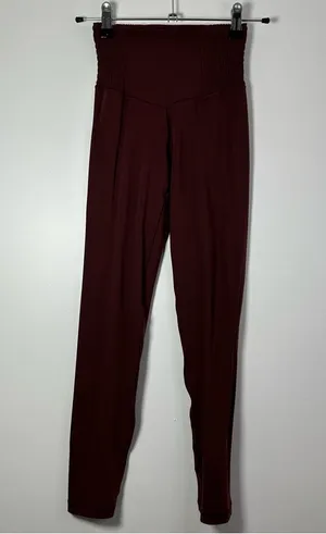 Aerie Offline Maroon Scrunch Side Waist Leggings Size XS thumbnail 1