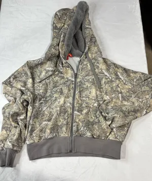 Camo zip up cropped X thumbnail 1