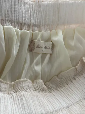 Altar'd State Cream Tiered Tie-Strap Maxi Dress Size Large thumbnail 4