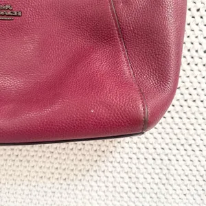 Coach Maroon Oxblood Red Prairie 58874 Top Handle Satchel Crossbody Leather Bag thumbnail 5