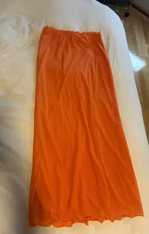 Long Orange Skirt thumbnail 1