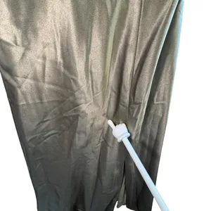 Birdy Grey Lydia Satin Dress Sage Bridesmaid‎ Cowl Neck Maxi Slit L Formal Slip thumbnail 8
