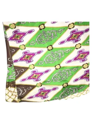 aso TV’s 90210  new Sky  Jewel Neck Bold Print Silk Halter Top  Braided Strap thumbnail 9