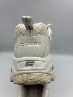 Skechers Women’s 11420EW DLites Wide Comfort Sneakers 9 W White Leather Lace Up thumbnail 4
