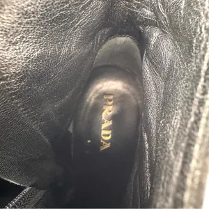 PRADA black suede ankle boots, made in Italy, size 39 thumbnail 11