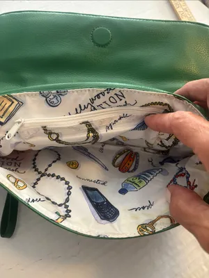 Jaye Hersh Bags | Green Hollywood Intuition By Jaye Hersh Faux Leather Shoulder thumbnail 6