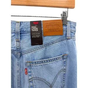 Levi's Premium High Loose‎ Taper Jeans 30x29 Light Wash TENCEL NWT thumbnail 6