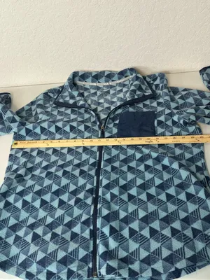 L.L. Beans Women’s Full Zip Geometric Print Classic Fleece Jacket Size XL thumbnail 6