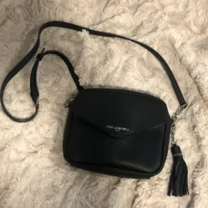 Karl Lagerfeld Black Crossbody with Silver Hardware thumbnail 3