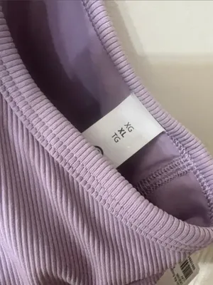 Lululemon Nulu Ribbed Scoop Sports Bra B/C in Lilac Play thumbnail 4