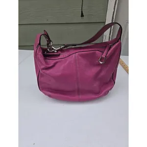 Coach Avery Tassel Purple Leather Hobo Bag Purse F23960 thumbnail 3
