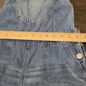 WallFlower Women's Light Wash Denim Wide-Leg Overalls Medium thumbnail 5
