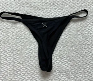 Boutine LA Bikini Bottom Swimsuit M String Black Beach Resort Minimalist Size M thumbnail 1