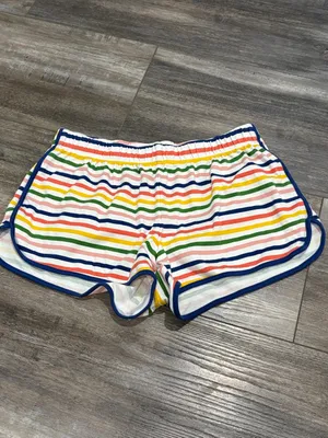 Lake Pajamas shorts rainbow striped Maisonette size XS thumbnail 3