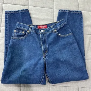 Levi’s Y2K Classic Relaxed Tapered Leg 550 Jeans Sz 12 MIS S thumbnail 1
