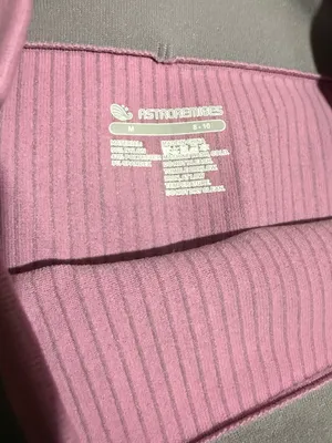 Astroremiges Harmony Striped Biker Shorts Rosy Finch Quill SZ medium thumbnail 3
