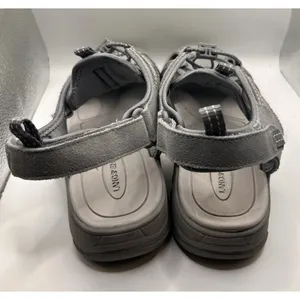 Lands End Sandals Size‎ 10B Closed Toe Gray Suede #517109 Hiking Gorpcore Sporty thumbnail 5