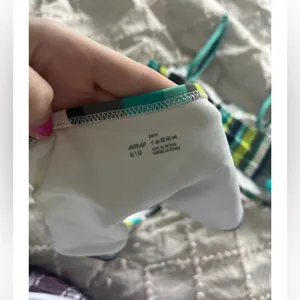 Aerie Bikini - Green and Blue Stripes thumbnail 3