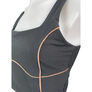 YPB Women's Black Sleeveless Cami Yoga Workout Running Athletic Crop Top Size L thumbnail 4