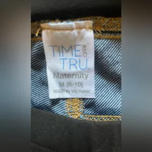 Time&Tru Maternity Jegging Med (8-10) SlimFit Dark Wash Denim Stretch NWT thumbnail 9