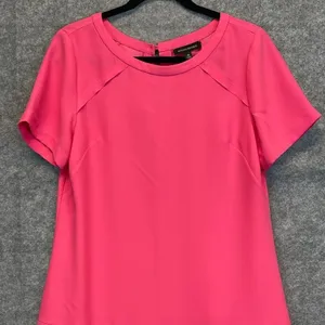 BANANA REPUBLIC‎ Dress Size 10 Pink Flounce Shift Dressy Cocktail Party Summer thumbnail 2
