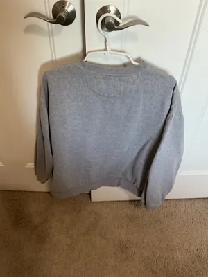 Vintage Y2K Ralph Lauren Chaps Heather Gray Logo Crewneck Sweatshirt XL thumbnail 4