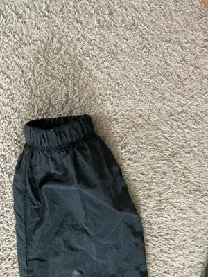 Nike Black Unisex Windbreaker Joggers with White Swoosh Accent thumbnail 5