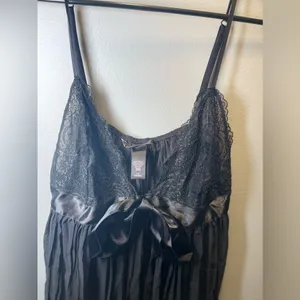 Victoria's Secret Lace‎ & Chiffon Pleated Babydoll Chemise Black Size L thumbnail 6