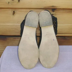 Black Laser Cut Booties  thumbnail 7