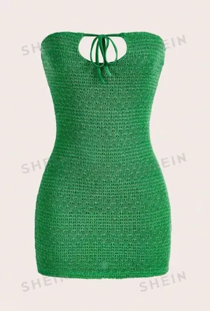 SheIn Green Mini Dress thumbnail 1