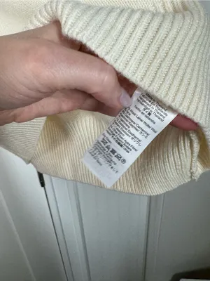 Madewell SoftWool Boxy Crewneck Sweater Heather cloud size small winter fall thumbnail 7