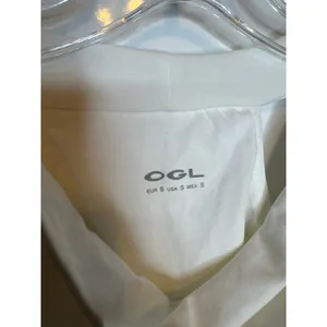 OGL Women Small White Stretch Linen Blend Cowl Neck Tank Top Brand New thumbnail 4