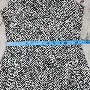 Lands End Sleeveless‎ Ponte Pencil Dress Black White Patterned Career Casual 2 thumbnail 8