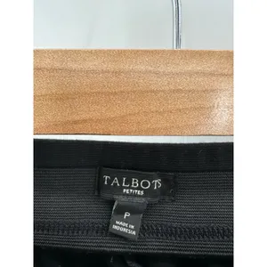 Talbots Pants Women PETITE Black‎ Ankle Zip Skinny Leg Rayon Blend Stretch thumbnail 5