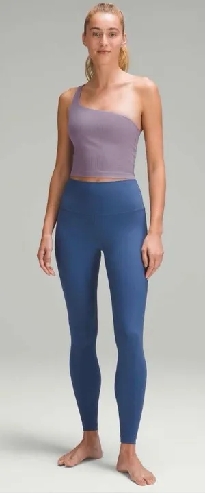Lululemon Ribbed Nulu Asymmetrical Yoga Tank Top Purple Ash W1ERPS size 0 thumbnail 1