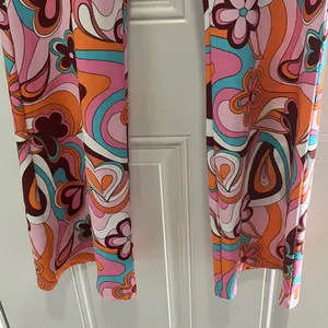 FINAL MARKDOWN Garage Pink Brown Retro Look slacks Large thumbnail 4