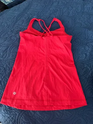 LULULEMON Free To Be Tank in Love Red colorway Size 6 thumbnail 5