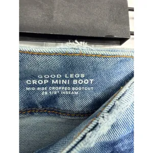Good American Good Legs Crop Mini Boot Jeans Mid Rise 12/31 thumbnail 6
