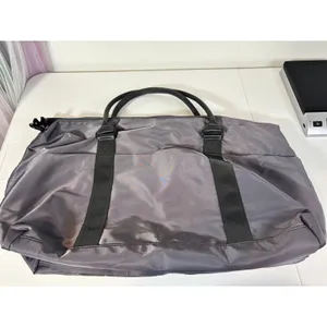 TOPBAG Travel Weekend Duffle Bag Gym Sports Gray Zipper Tote Carry-On thumbnail 2