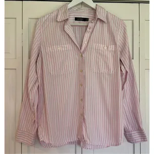 Lauren Ralph Lauren pink striped pocket front button down large thumbnail 3