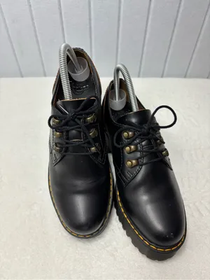 Dr. Martens Leona Lo Black Platform Heeled‎ Oxford Shoes Womens size 7 thumbnail 10
