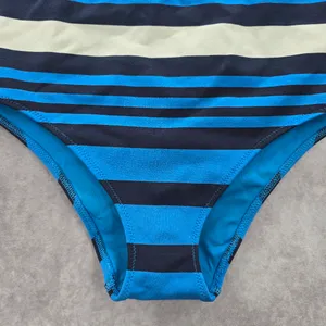 Aerie Blue Stripe Bikini Bottoms‎ Swimwear Medium thumbnail 4