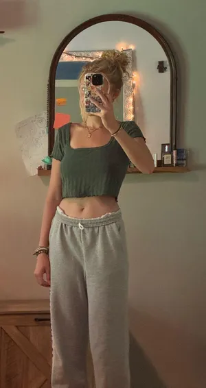 OFFLINE by Aerie Green Top thumbnail 3