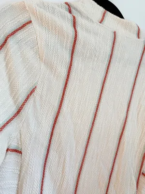 Anthropologie Dolan Santa Fe stripped boucle jacket size medium thumbnail 5