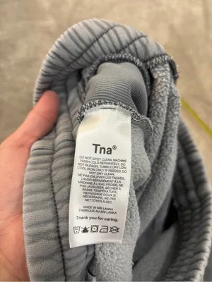 TNA Aritzia Sweatfleece Boyfriend Sweatpants Cozy Fleece Joggers Womens XS Gray thumbnail 5