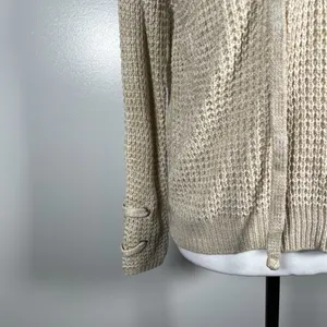 🎈🎈🎈3 for 12$🎈🎈🎈It's Our Time Lace Tie Waffle Knit Long Sleeve Pullover Sweater thumbnail 5