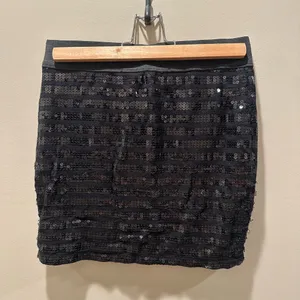 Forever 21 Black Sequin Mini Skirt thumbnail 5