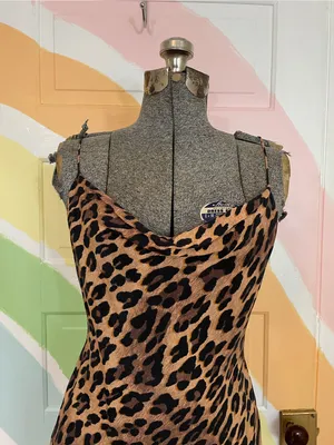 Alice + Olivia Harmony Leopard Print Mini Slip Dress Sz 0 🧡🎀 thumbnail 5